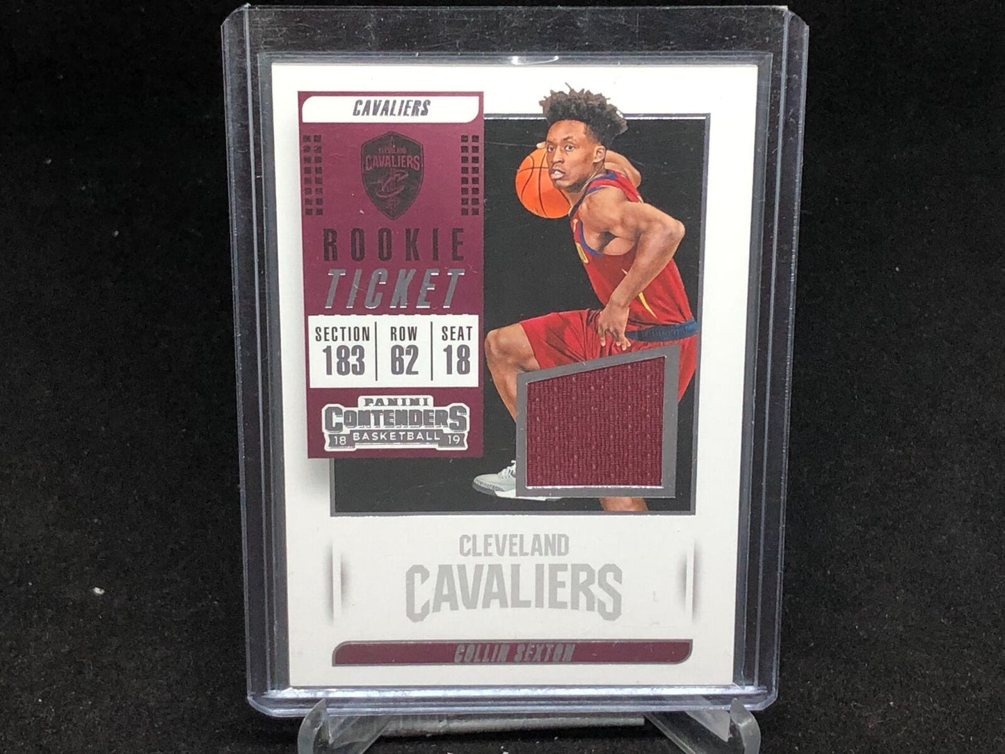 COLLIN SEXTON 2018-19 PANINI CONTENDERS ROOKIE TICKET JERSEY RELIC RC