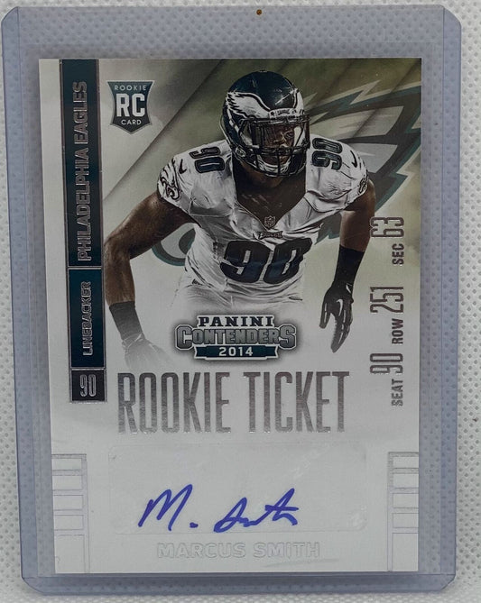 MARCUS SMITH 2014 CONTENDERS ROOKIE TICKET SP VARIATION AUTO RC #157