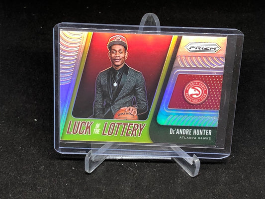 DEANDRE HUNTER 2019-20 PANINI PRIZM LUCK OF THE LOTTERY SILVER PRIZM RC # 4