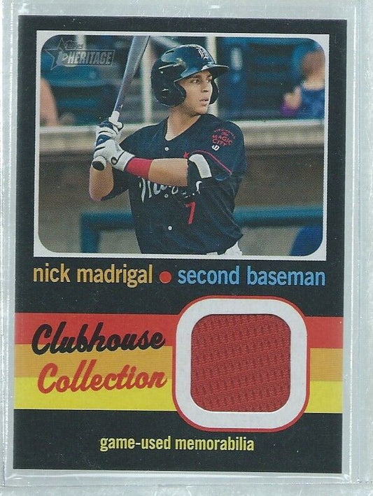 NICK MADRIGAL 2020 TOPPS HERITAGE CLUBHOUSE COLLECTION JERSEY PROSPECT