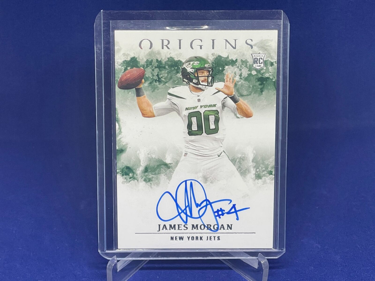 JAMES MORGAN 2020 PANINI ORIGINS ON CARD AUTO ROOKIE RC