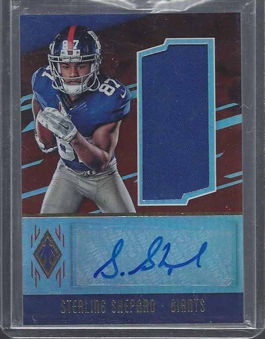 STERLING SHEPARD 2016 PANINI PHOENIX GIANTS ROOKIE JERSEY AUTO RC #D 106/199