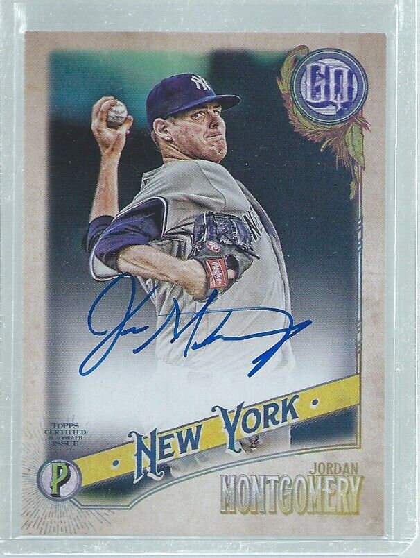 JORDAN MONTGOMERY 2018 TOPPS GYPSY QUEEN ON CARD AUTO