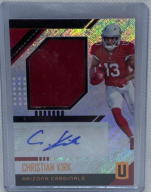 CHRISTIAN KIRK 2018 PANINI UNPARALLELED ROOKIE JERSEY AUTO RC # RJA-CK