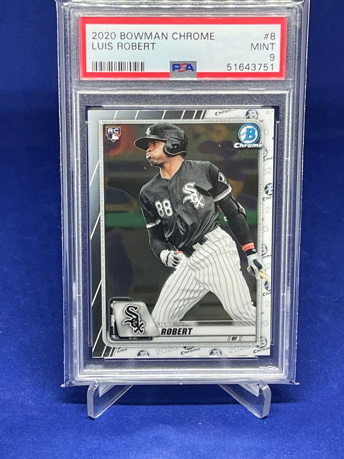 LUIS ROBERT 2020 BOWMAN CHROME ROOKIE RC #8 PSA 9 MINT