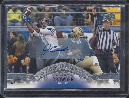 JAMISON CROWDER 2015 UPPER DECK STAR ROOKIE SP ROOKIE AUTO RC #120