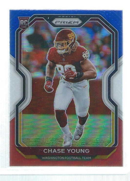 CHASE YOUNG 2020 PANINI PRIZM RED WHITE BLUE PRIZMS ROOKIE RC #383