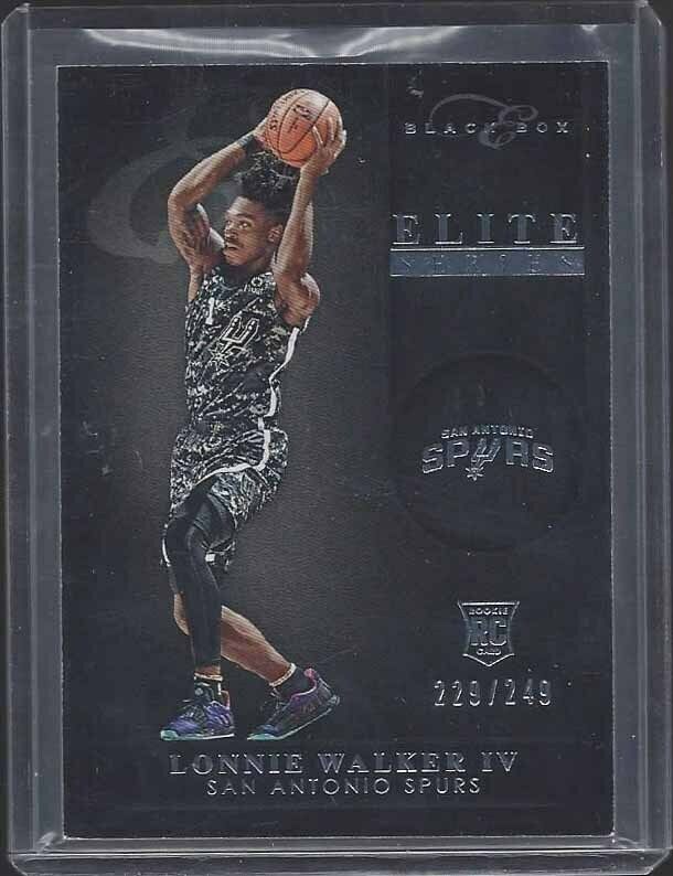 LONNIE WALKER IV 2018-19 PANINI CHRONICLES ELITE SERIES BLACK BOX RC #D 229/249