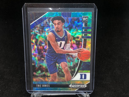 TRE JONES 2020-21 PANINI PRIZM DRAFT PICKS GREEN YELLOW BLUE SCOPE PRIZM RC # 37