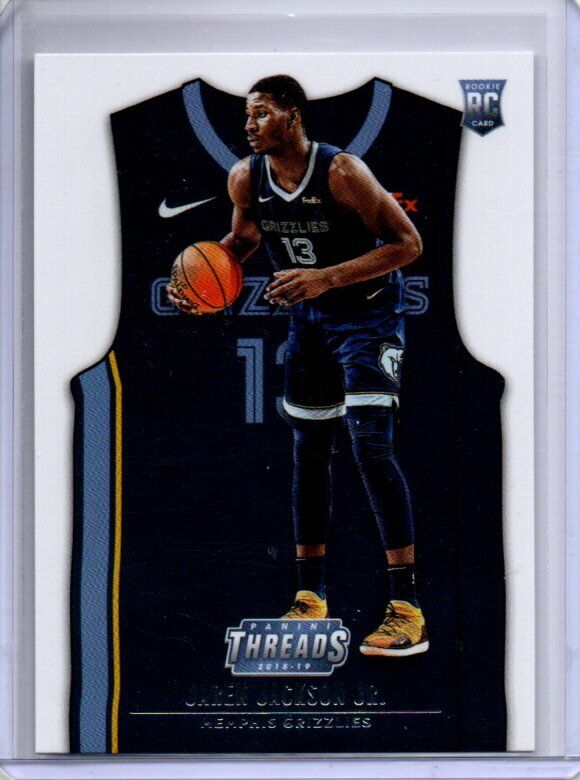 JAREN JACKSON JR. 2018-19 PANINI THREADS TRUE ROOKIE RC #146