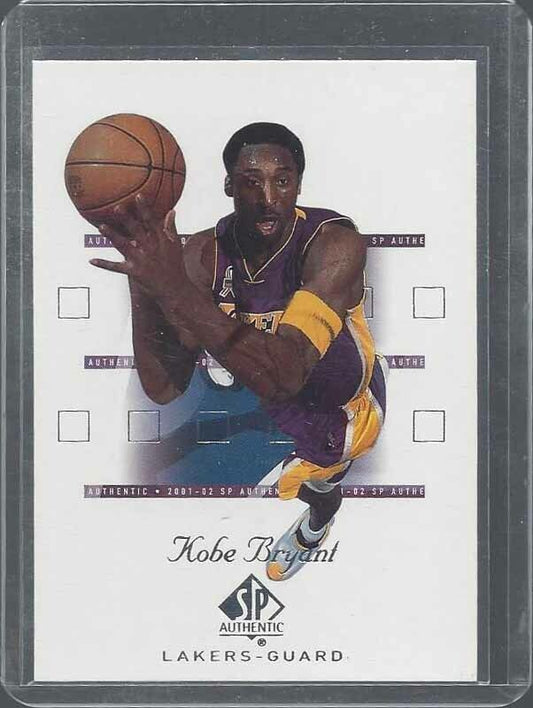 KOBE BRYANT 2001-02 SP AUTHENTIC LAKERS BASE #38