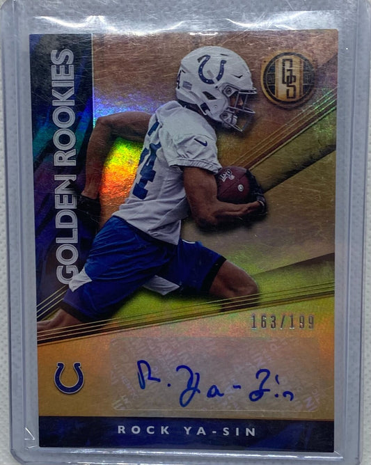 ROCK YA-SIN 2019 GOLD STANDARD GOLDEN ROOKIES AUTO RC #D 163/199