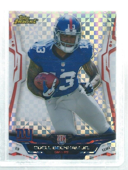 ODELL BECKHAM JR 2014 TOPPS FINEST XFRACTOR REFRACTOR RC #108