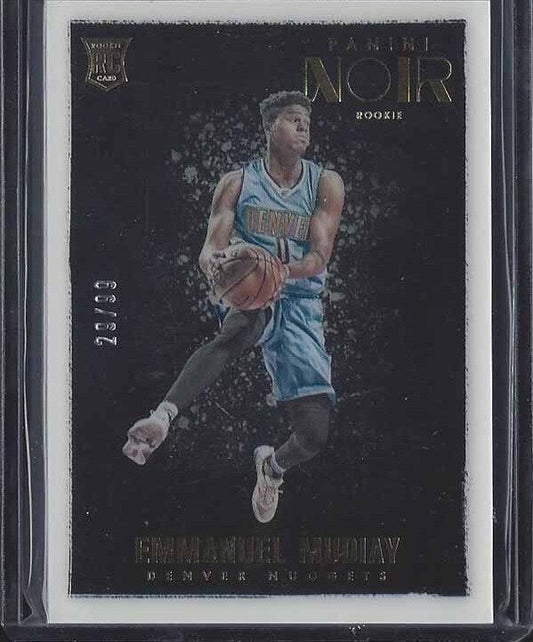 EMMANUEL MUDIAY 2015-16 PANINI NOIR BLACK ACETATE ROOKIE RC #D 29/99