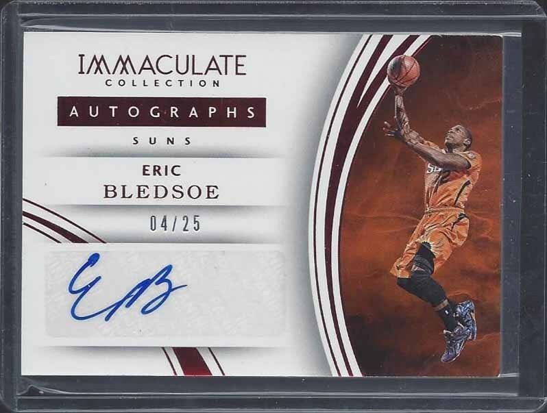 ERIC BLEDSOE 2015-16 IMMACULATE AUTOGRAPHS RED SUNS AUTO #D 4/25