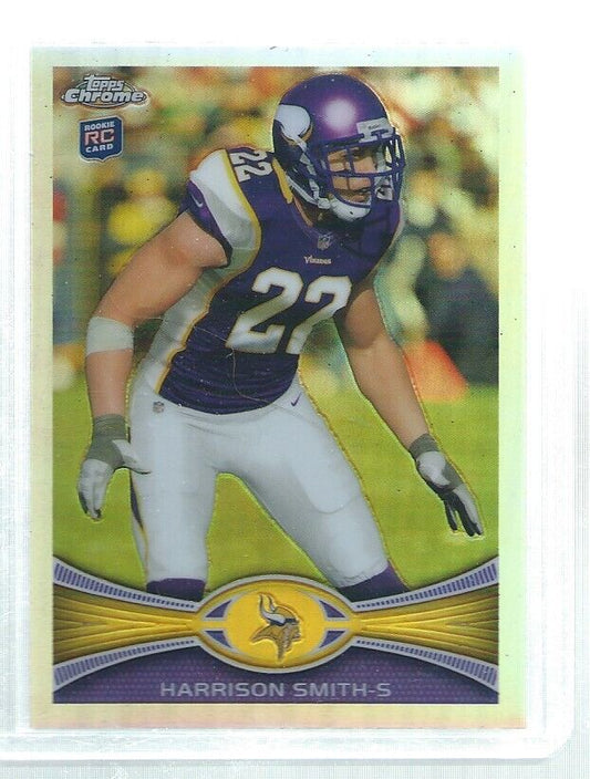 HARRISON SMITH 2012 TOPPS CHROME REFRACTOR ROOKIE RC #77