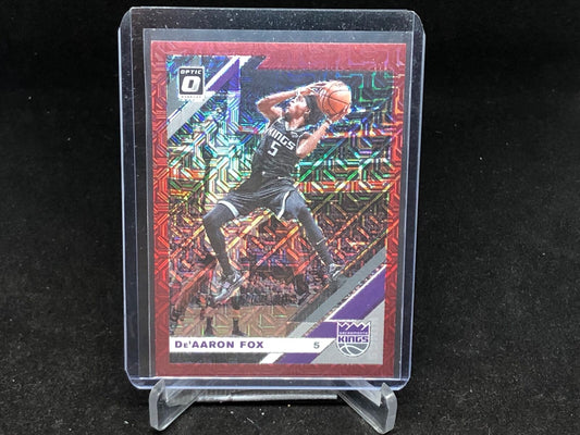 DE'AARON FOX 2019-20 PANINI DONRUSS OPTIC CHOICE RED HOLO PRIZM #D 86/88
