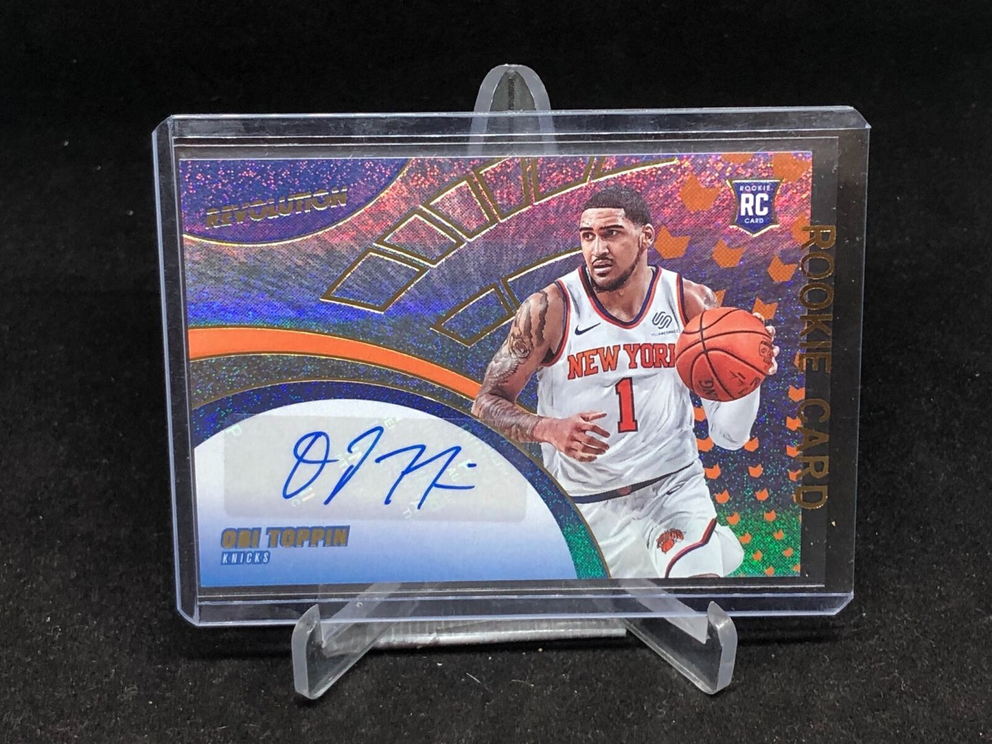 OBI TOPPIN 2020-21 PANINI REVOLUTION ROOKIE AUTO RC