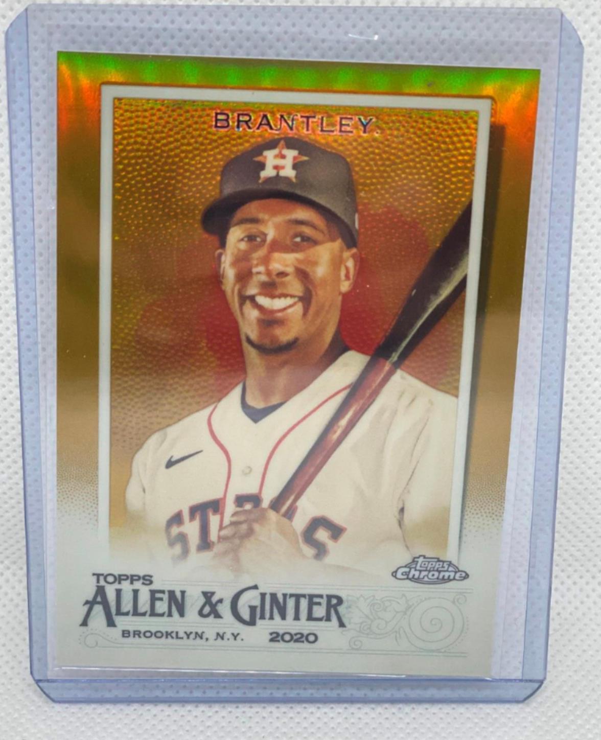 MICHAEL BRANTLEY 2020 TOPPS CHROME ALLEN & GINTER GOLD REFRACTOR RC #D 37/50