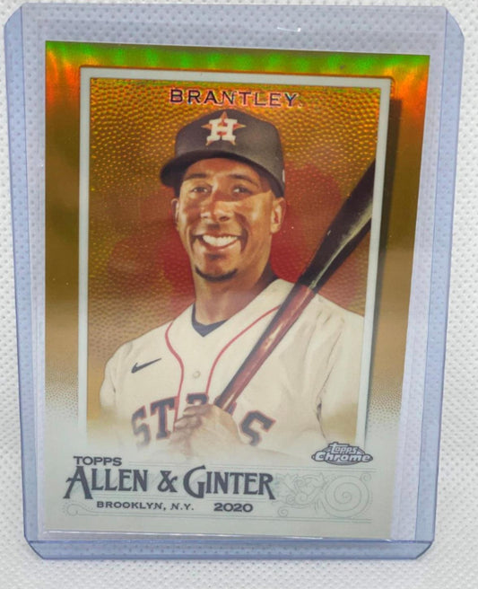 MICHAEL BRANTLEY 2020 TOPPS CHROME ALLEN & GINTER GOLD REFRACTOR RC #D 37/50