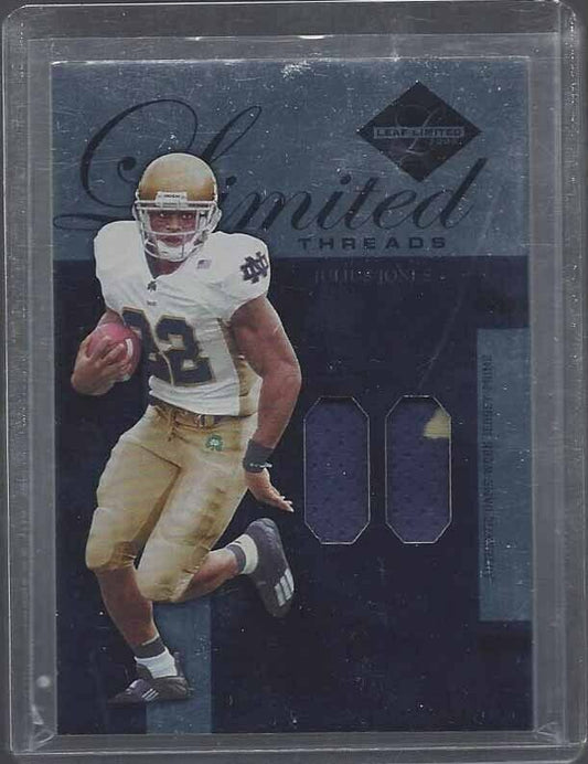 JULIUS JONES 2005 LEAF LIMITED NOTRE DAME 2 COLOR PATCH #D 36/50