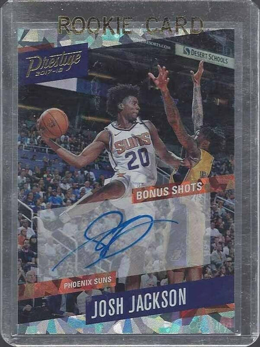 JOSH JACKSON 2017-18 PRESTIGE BONUS SHOTS PREMIUM CRACKED ICE AUTO RC SP #41