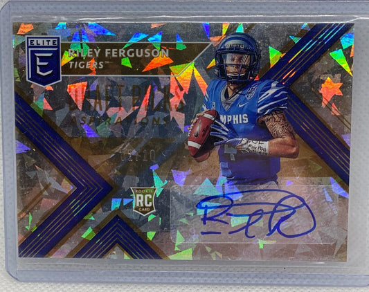 RILEY FERGUSON 2017 ELITE DRAFT PICKS ASPIRATIONS GOLD ICE AUTO RC #D 02/10