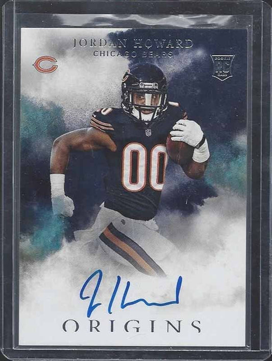 JORDAN HOWARD 2016 PANINI ORIGINS BEARS ON CARD ROOKIE AUTO RC #136