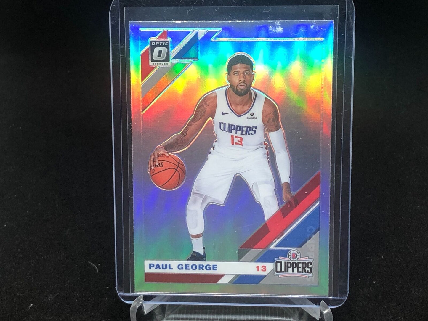 PAUL GEORGE 2019-20 PANINI DONRUSS OPTIC SILVER HOLO #20