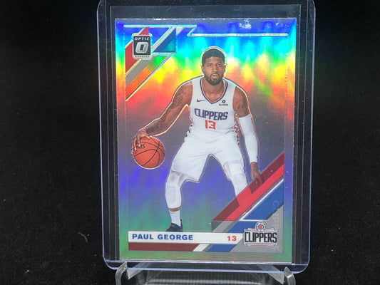 PAUL GEORGE 2019-20 PANINI DONRUSS OPTIC SILVER HOLO #20
