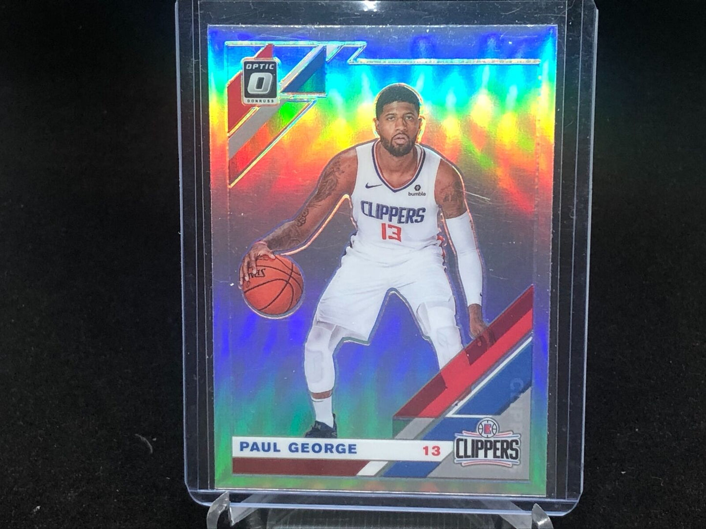 PAUL GEORGE 2019-20 PANINI DONRUSS OPTIC SILVER HOLO #20