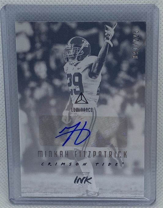 MINKAH FITZPATRICK 2018 PANINI LUMINANCE ROOKIE INK AUTO RC #D 090/225
