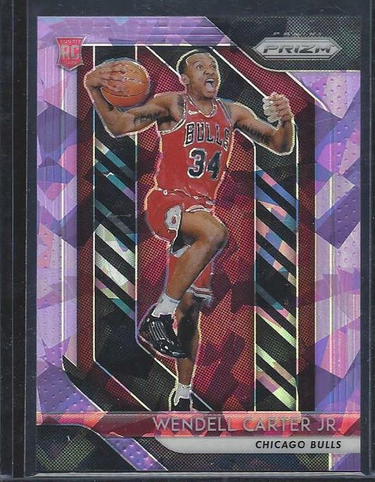 WENDELL CARTER JR 2018-19 PANINI PRIZM PURPLE ICE CRYSTALS PRIZMS RC #D 78/149