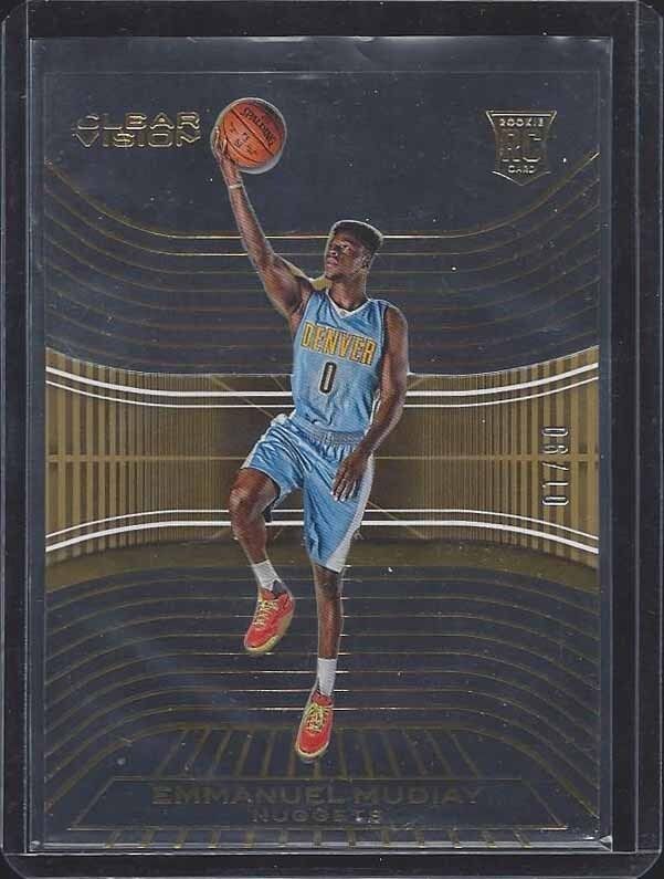EMMANUEL MUDIAY 2015-16 PANINI CLEAR VISION GOLD ACETATE ROOKIE RC #D 6/10