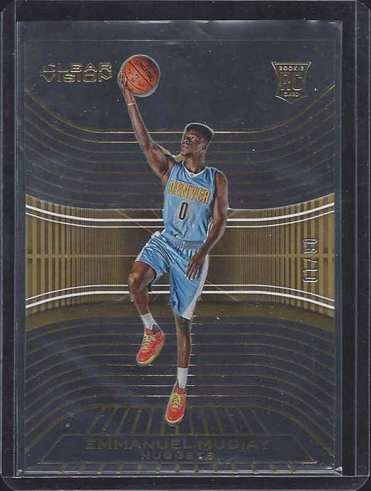 EMMANUEL MUDIAY 2015-16 PANINI CLEAR VISION GOLD ACETATE ROOKIE RC #D 6/10
