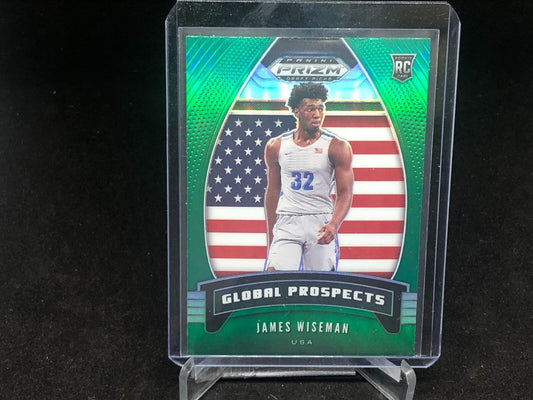 JAMES WISEMAN 2020-21 PRIZM DRAFT PICKS GREEN GLOBAL PROSPECTS PRIZM RC # 97