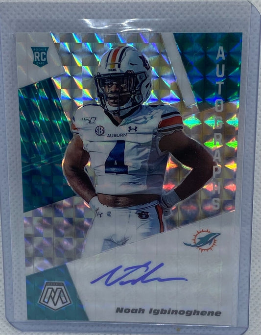 NOAH IGBINOGHENE 2020 PANINI MOSAIC AUTOGRAPHS PRIZM AUTO RC #RA54
