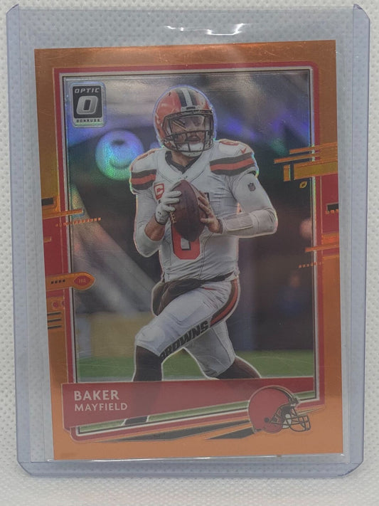 BAKER MAYFEILD 2020 PANINI DONRUSS OPTIC ORANGE HOLO PRIZM #D 154/199