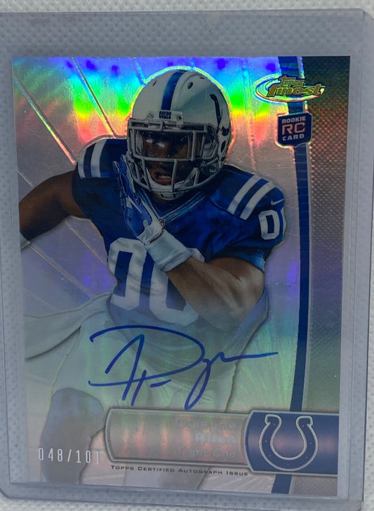 DWAYNE ALLEN 2012 TOPPS FINEST REFRACTOR ON CARD AUTO RC #D 48/101