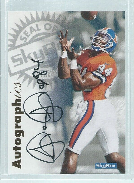 SHANNON SHARPE 1997 SKYBOX AUTOGRAPHICS SP ON CARD AUTO