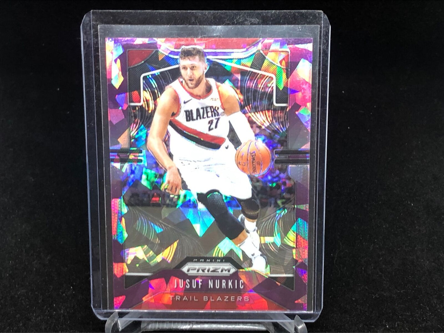 JUSUF NURKIC 2019-20 PANINI PRIZM PURPLE CRACKED ICE PRIZM #D 79/149
