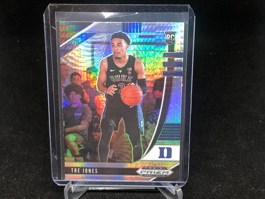 TRE JONES 2020-21 PANINI PRIZM DRAFT PICKS SILVER HYPER PRIZM RC # 77