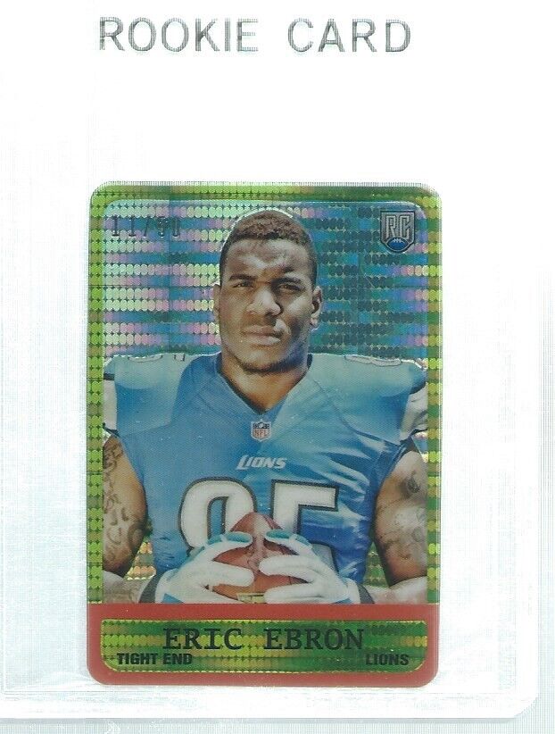 ERIC EBRON 2014 TOPPS CHROME 1963 MINI PULSAR REFRACTOR DIE CUT RC #D 11/50