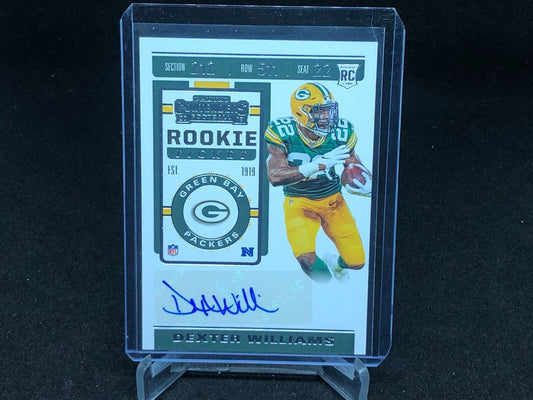 DEXTER WILLIAMS 2019 PANINI CONTENDERS ROOKIE TICKET AUTO RC # 205