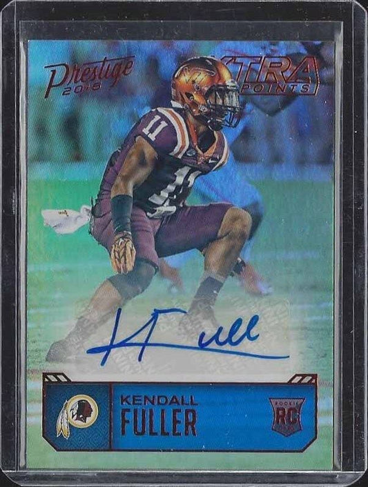 KENDALL FULLER 2016 PRESTIGE EXTRA XTRA POINTS RED REDSKINS ROOKIE AUTO RC