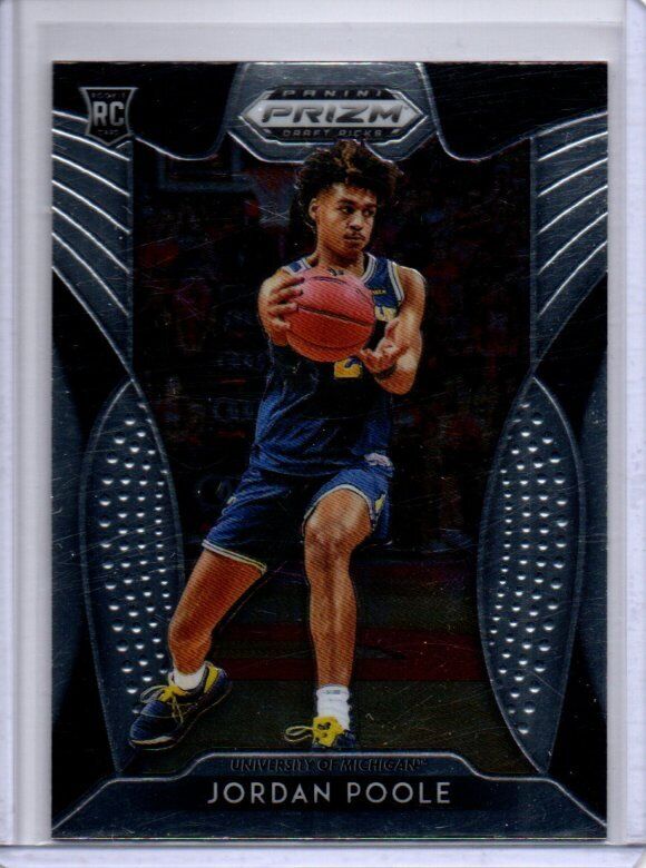 JORDAN POOLE 2019 PANINI PRIZM DRAFT PICKS TRUE ROOKIE RC #92