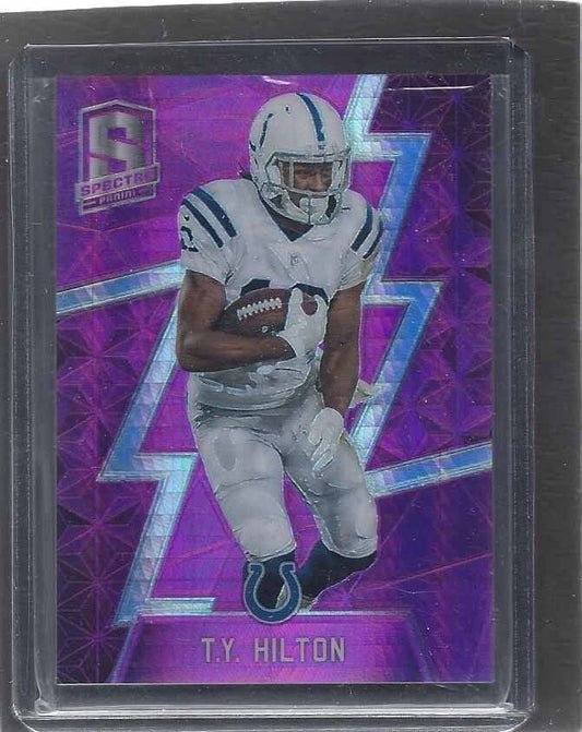 T.Y. HILTON 2016 PANINI SPECTRA NEON PINK PRIZM #D 5/10