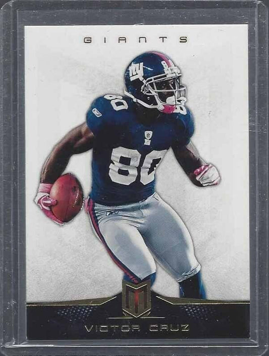 1/1 VICTOR CRUZ 2012 PANINI MOMENTUM GOLD #D 80/99 HIS JERSEY NUMBER #80 !!!