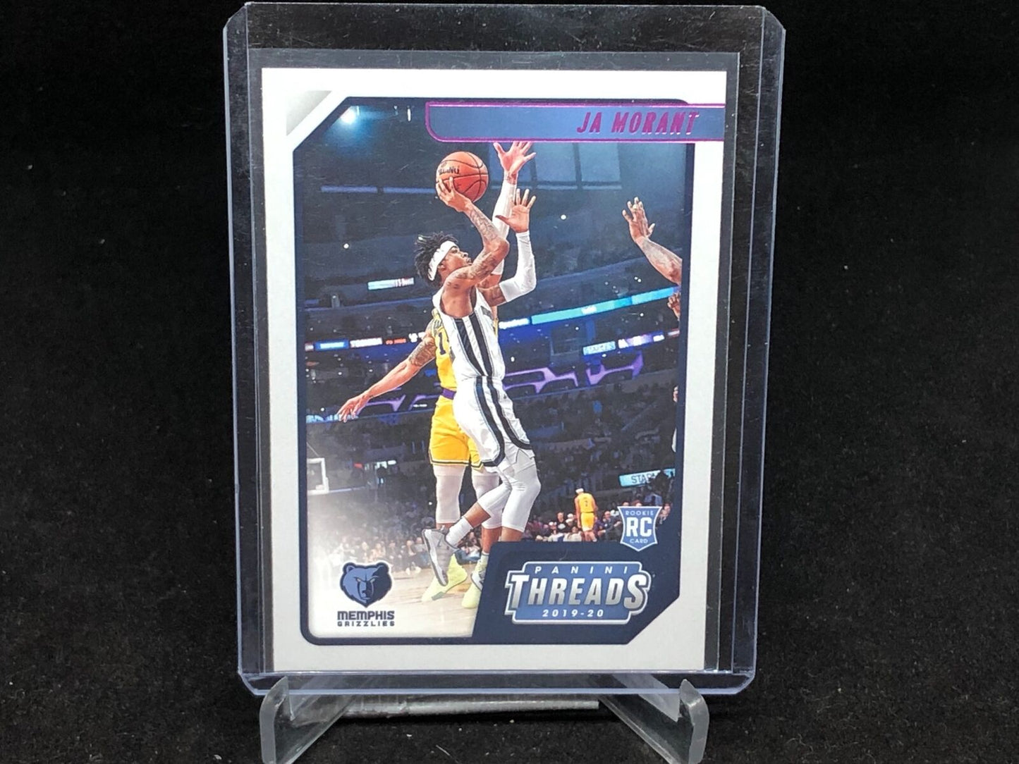 JA MORANT 2019-20 PANINI THREADS PINK FOIL RC # 84