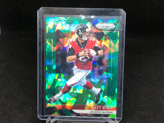 MATT RYAN 2018 PANINI PRIZM GREEN CRACKED ICE PRIZMS #D 9/75